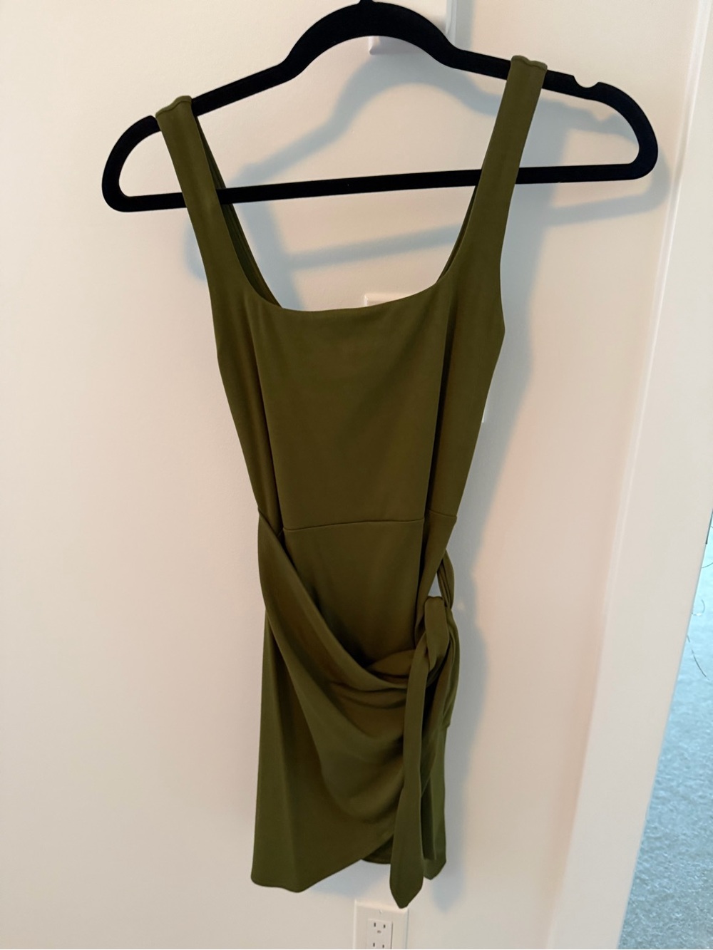 Wilfred Olive Green Saturn Mini Dress